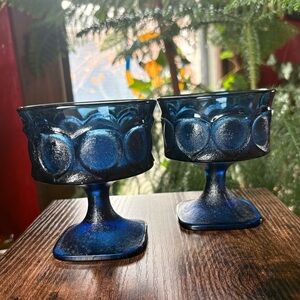 Mid Century Vintage Noritake Sherbet Glasses – Cobalt Blue